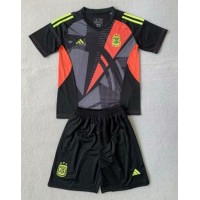 Dječji Nogometni Dres Argentina Golmanski Domaci Copa America 2024 Kratak Rukav (+ Kratke hlače)